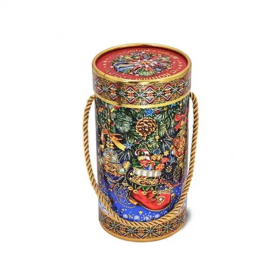 Сладкий новогодний подарок Туба Новогодние игрушки мини 600 грамм элит